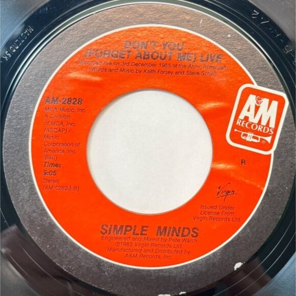 Simple Minds Dont You Forget About Me (Live) / All The Things 45 Breakfast Club - Picture 1 of 6